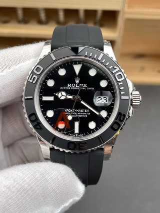 Rolex Yacht-Master 42mm Black Dial Replica Watch view 3