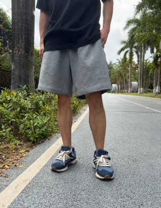 Grey Essentials Shorts – Premium Comfort Fit view 2