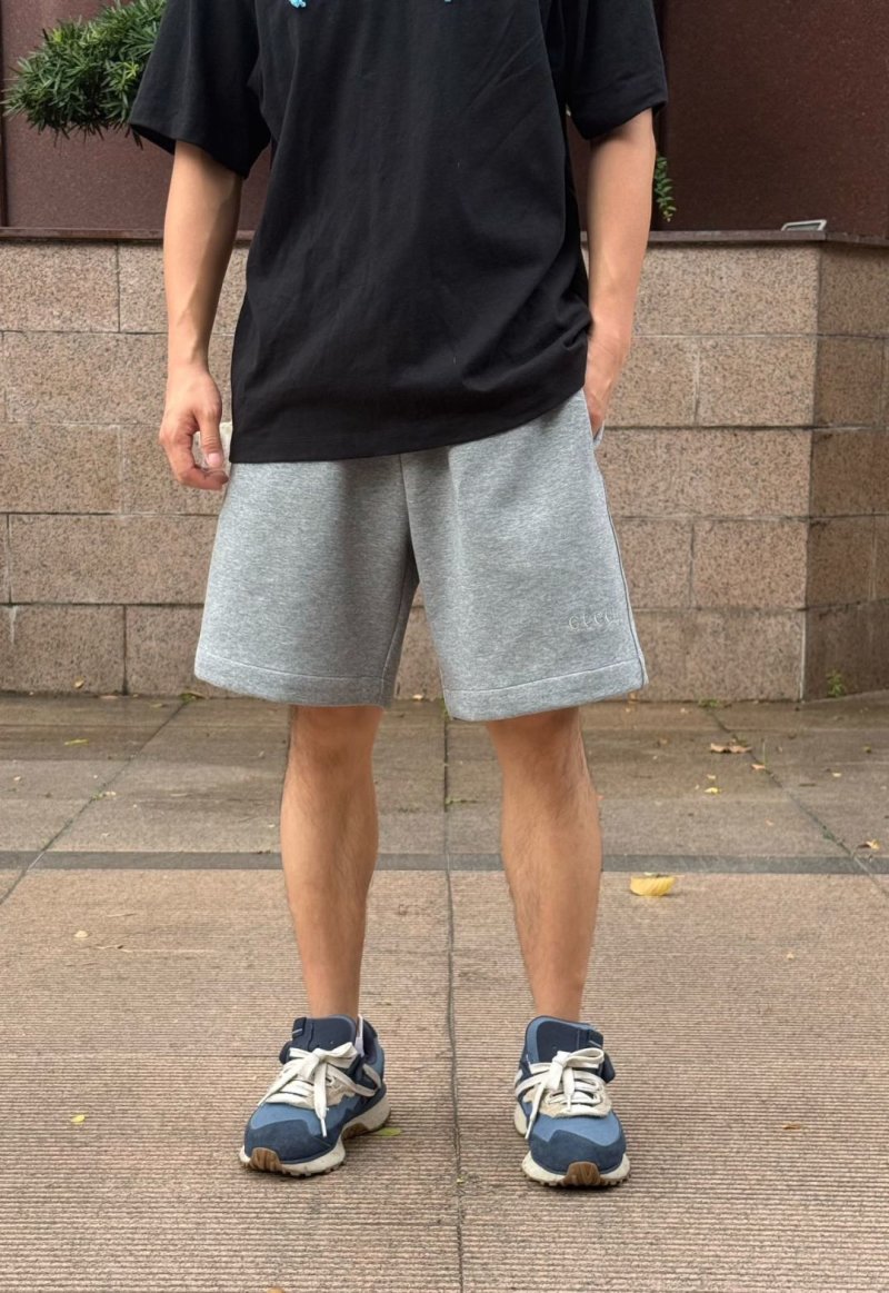 Grey Essentials Shorts – Premium Comfort Fit view