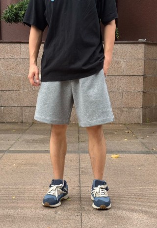 Grey Essentials Shorts – Premium Comfort Fit view 4