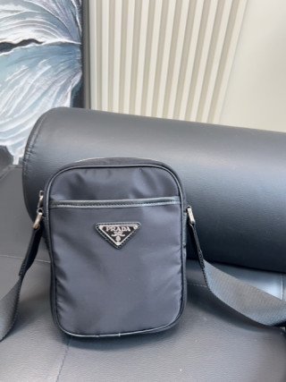 Prada Nylon Crossbody Bag Black
