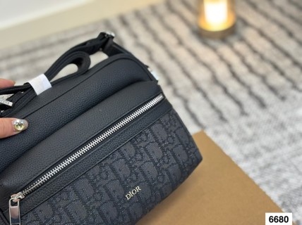 Dior Monogram Print Camera Bag Black view 2