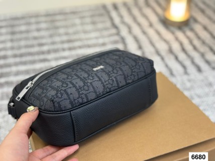 Dior Monogram Print Camera Bag Black view 4