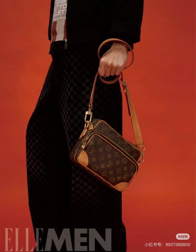 Louis Vuitton Monogram Canvas Crossbody Bag Tan
