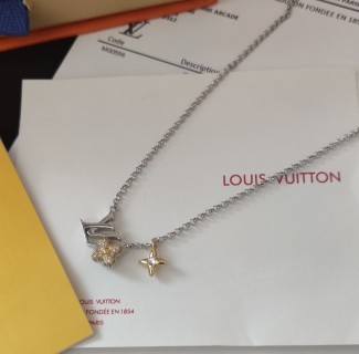 Louis Vuitton Gram Monogram Floral Zirconia Pendant Necklace view 2