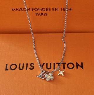 Louis Vuitton Gram Monogram Floral Zirconia Pendant Necklace view 6