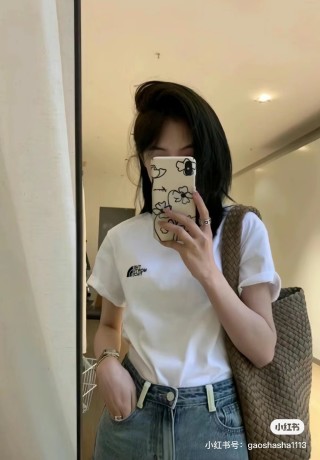The North Face White Logo Short Sleeve T-Shirt view 3