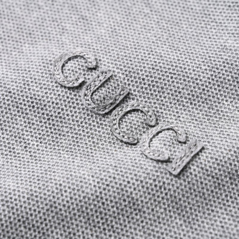 Gucci Light Grey Short-Sleeve Polo Shirt view