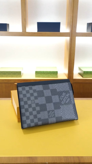 Louis Vuitton Damier Graphite Card Holder Wallet Grey