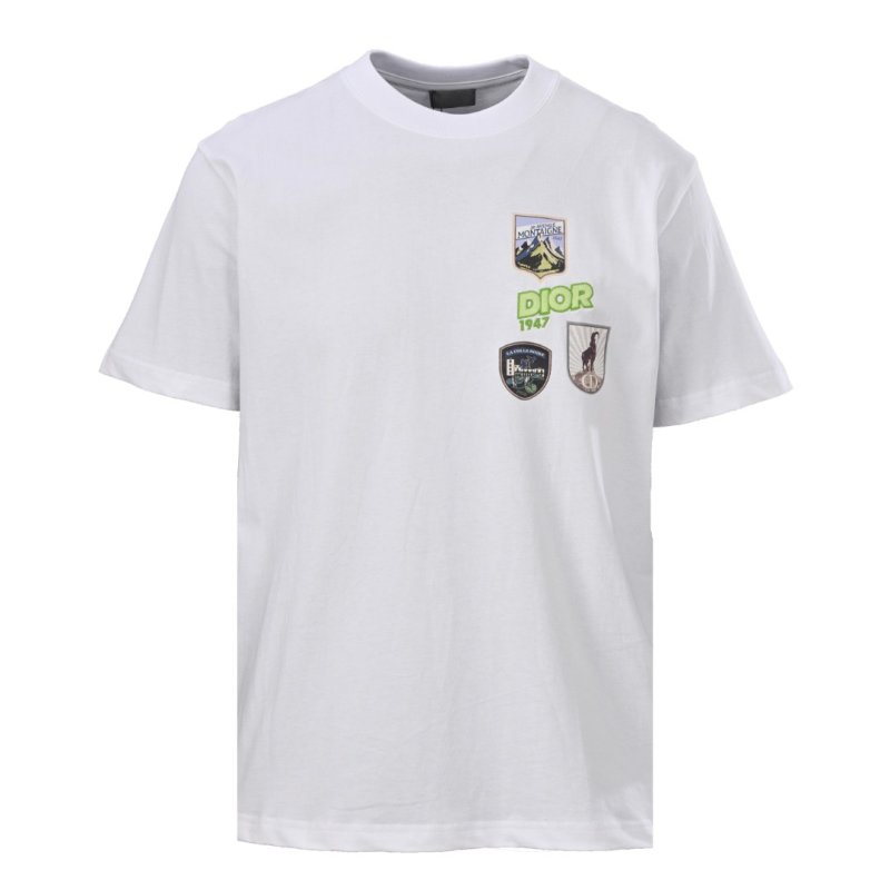 Dior White Multi-Badge T-Shirt view