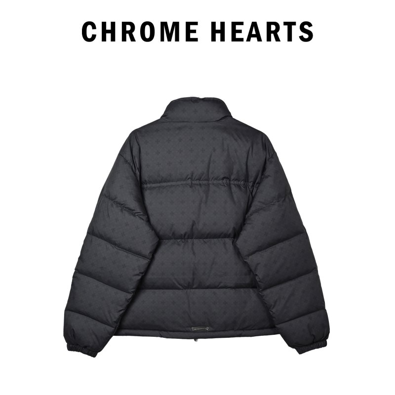 Black Quilted Puffer Down Jacket view