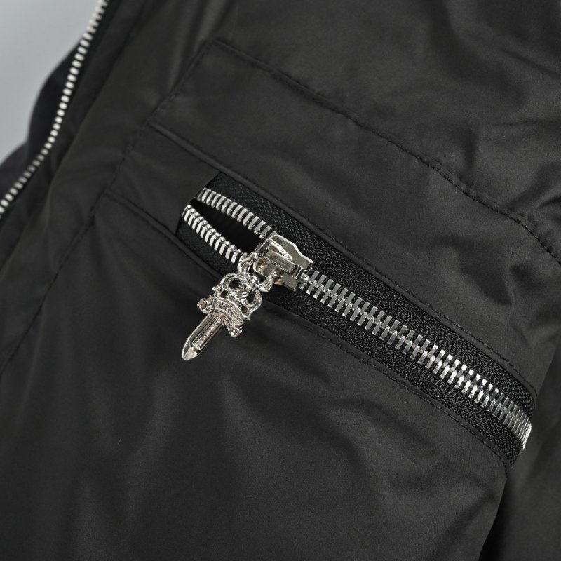 Black Quilted Puffer Down Jacket view