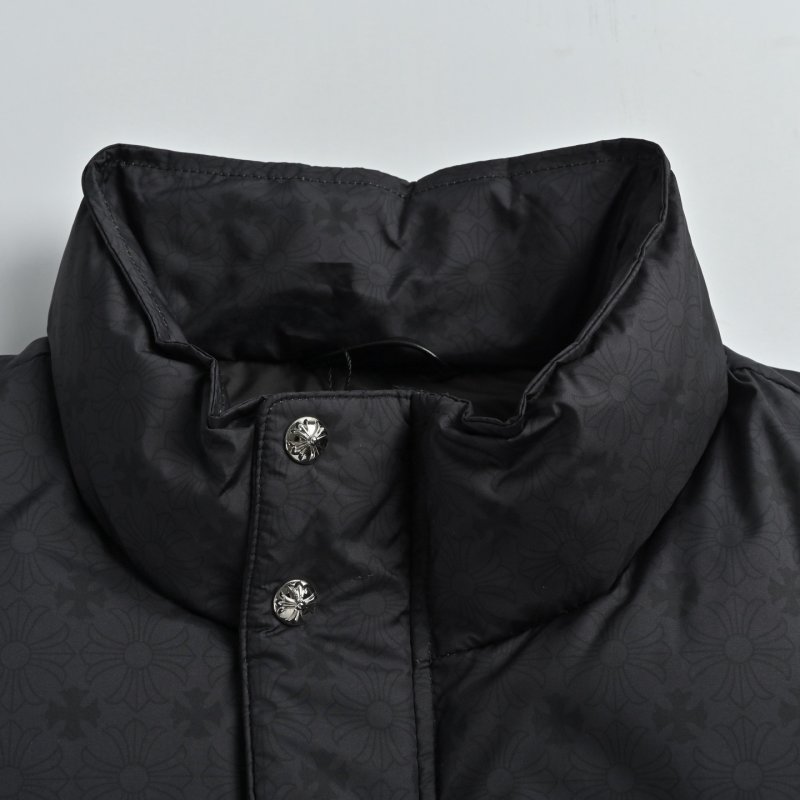 Black Quilted Puffer Down Jacket view
