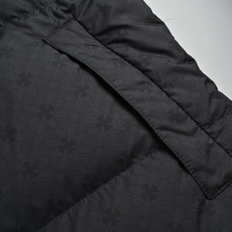 Black Quilted Puffer Down Jacket view