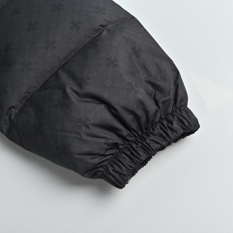 Black Quilted Puffer Down Jacket view
