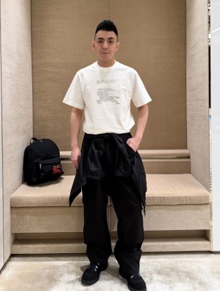 Burberry EKD Embroidered White T-Shirt view 7