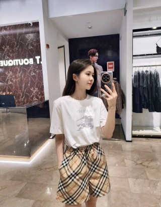 Burberry EKD Embroidered White T-Shirt view 9