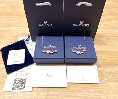 Swarovski Gema 520 Candy Pink Crystal Necklace view 4