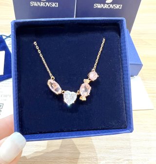 Swarovski Gema 520 Candy Pink Crystal Necklace view 6