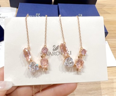Swarovski Gema 520 Candy Pink Crystal Necklace view 8