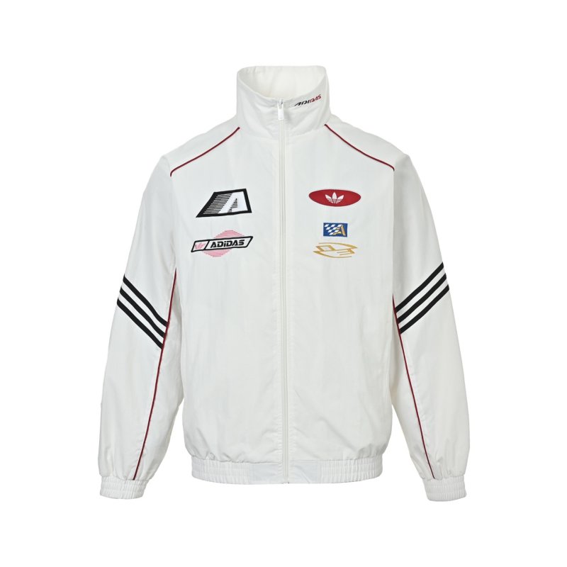 Adidas Cream Multi-Patch Track Jacket view