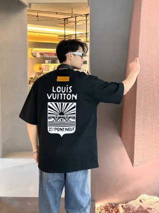 Louis Vuitton Black Logo Short Sleeve T-Shirt view 9