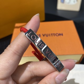Louis Vuitton Replica Red & Black Rope Adjustable Couple Bracelet view 2