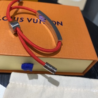 Louis Vuitton Replica Red & Black Rope Adjustable Couple Bracelet view 5