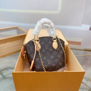 Louis Vuitton Lockit BB Monogram Canvas Handbag