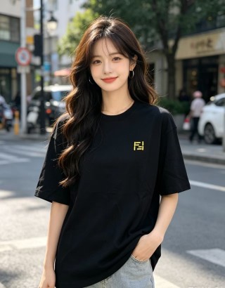 Fendi FF Logo Black T-Shirt
