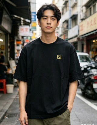 Fendi FF Logo Black T-Shirt view 3