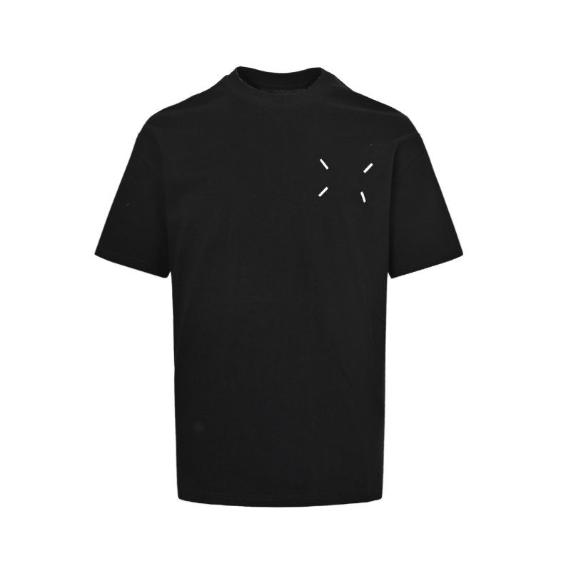 Black Oversized Short Sleeve T-Shirt with Embroidered Detail view