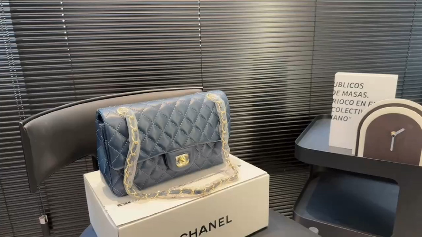 Chanel Classic Flap Quilted Navy Shoulder Bag