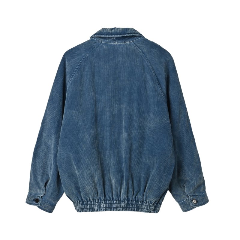 Light Wash Denim Jacket with Embroidered Detail view