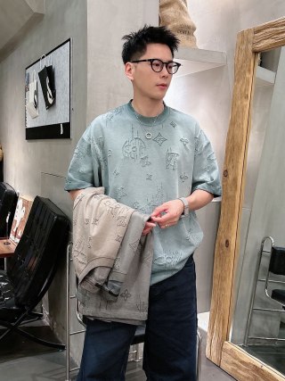 Louis Vuitton Monogram Symbols Sage Green T-Shirt