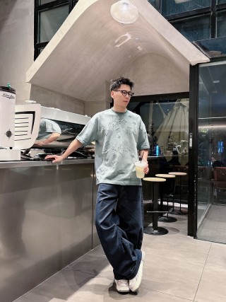 Louis Vuitton Monogram Symbols Sage Green T-Shirt view 2