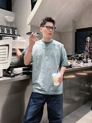 Louis Vuitton Monogram Symbols Sage Green T-Shirt view 5