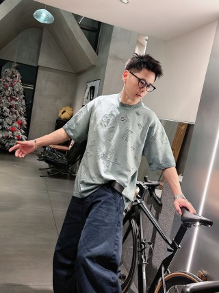 Louis Vuitton Monogram Symbols Sage Green T-Shirt view 7