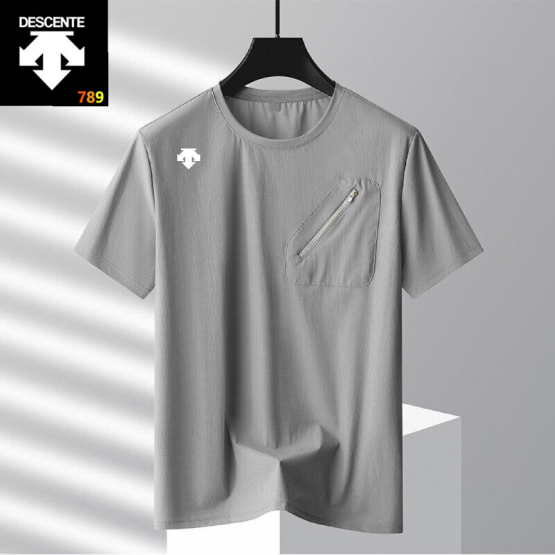 Descente Ice Silk Short Sleeve T-Shirt Gray