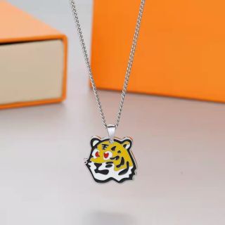 Louis Vuitton Tiger Enamel Pendant Necklace
