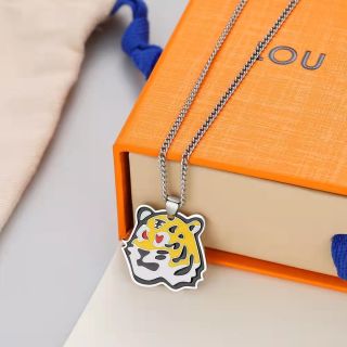 Louis Vuitton Tiger Enamel Pendant Necklace view 3