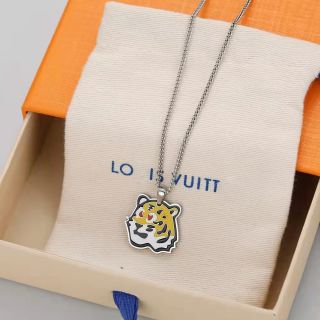 Louis Vuitton Tiger Enamel Pendant Necklace view 4