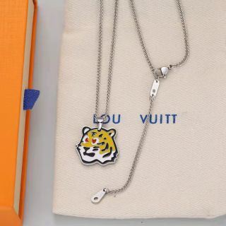 Louis Vuitton Tiger Enamel Pendant Necklace view 6