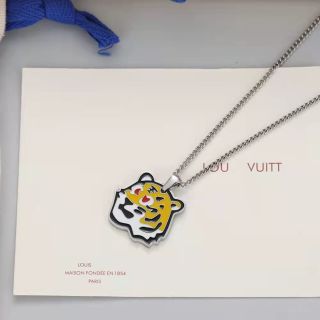 Louis Vuitton Tiger Enamel Pendant Necklace view 7