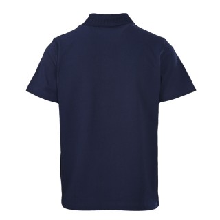 Versace Navy Blue Polo Shirt with Gold Medusa Logo view 12