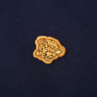 Versace Navy Blue Polo Shirt with Gold Medusa Logo view 13