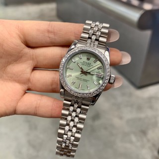 Rolex Datejust 31mm Diamond Bezel Mint Green Dial Steel Watch view 20