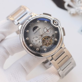 Cartier Ballon Bleu Tourbillon Moonphase Steel Watch