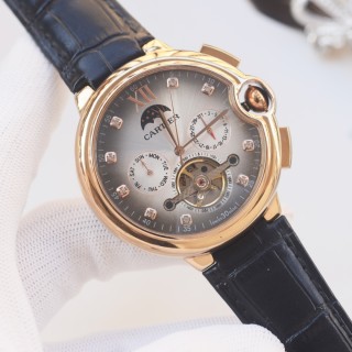 Cartier Ballon Bleu Tourbillon Moonphase Steel Watch view 4