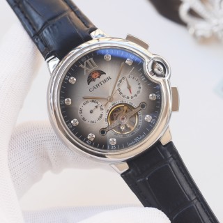 Cartier Ballon Bleu Tourbillon Moonphase Steel Watch view 5